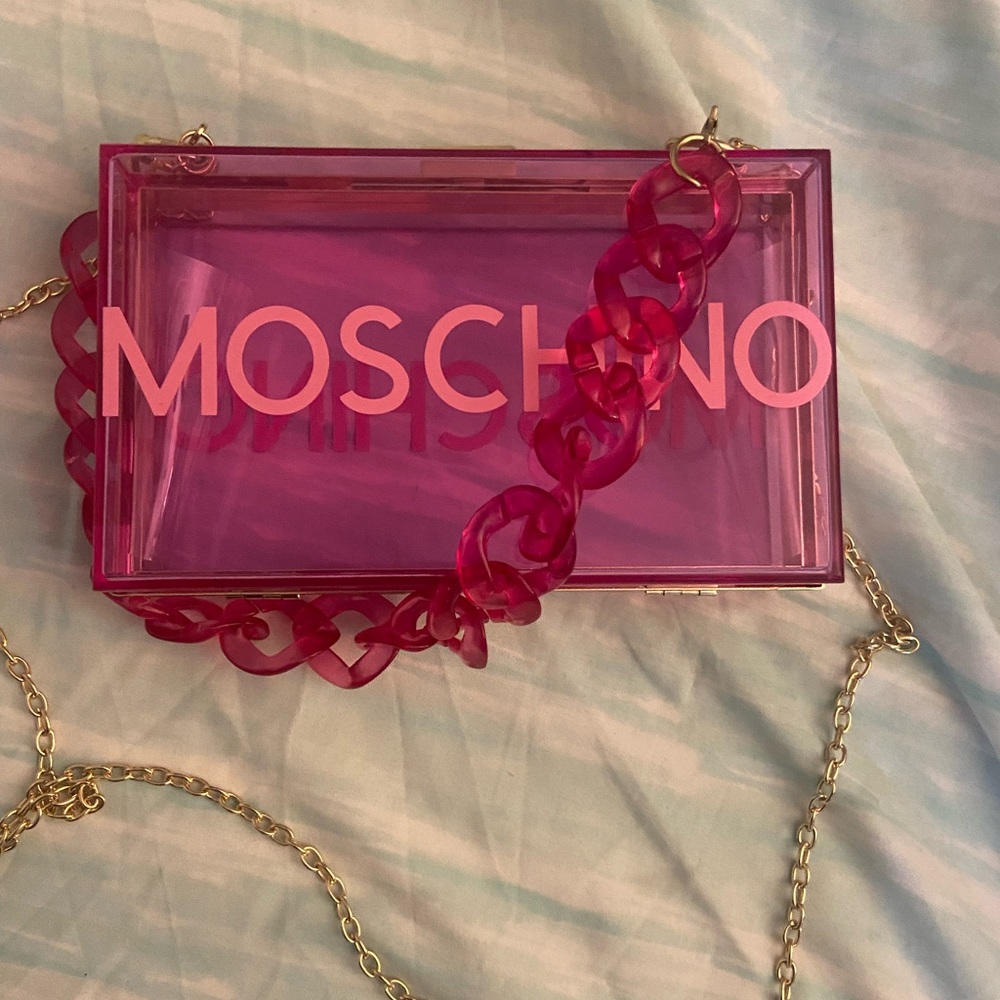 Moschino clear purse